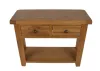Solid Oak Console Table with Storage - Image 3