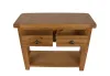 Solid Oak Console Table with Storage - Image 4