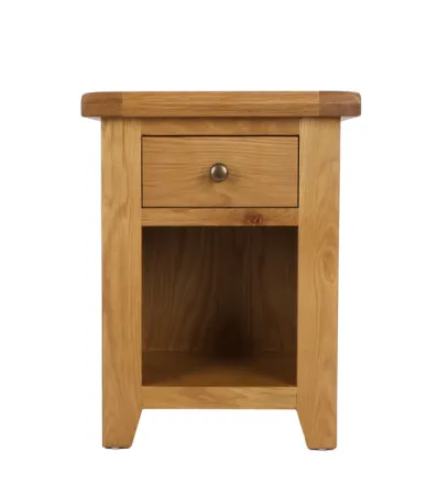 Rustic Oak Bedside Table