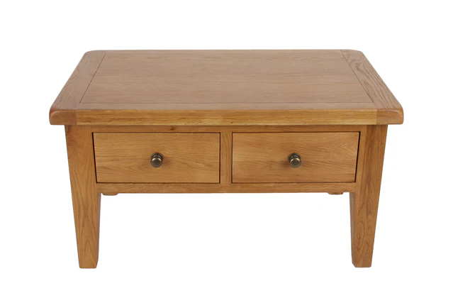 Oak Coffee Table With Drawers