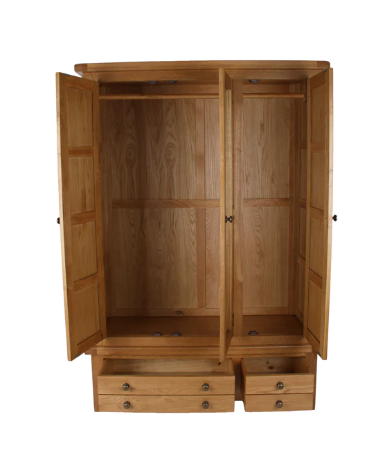 Wardrobe 3 Door Oak - Image 10
