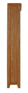 Tall Rustic Oak Bookcase 80cm Wide - Image 4