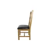 Solid Oak Ladder Back Dining Chairs - Traditional Wood Design - Image 3