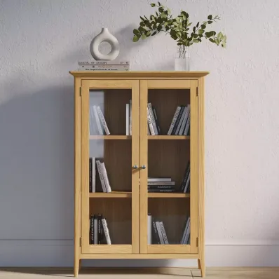 Light Oak Glazed Cabinet