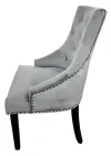 Velvet Grey Dining Chairs - Image 4