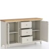 Light Grey Painted 2 Door 3 Drawer Sideboard - Image 4