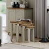 Light Grey Painted Nest of 3 Tables