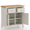 Light Grey Painted Small Sideboard - Image 3