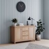 Natural Oak 2 Door 3 Drawer Sideboard