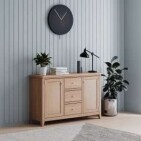 Natural Oak 2 Door 3 Drawer Sideboard