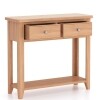 Natural Oak Console Table - Image 3