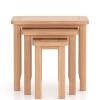 Natural Oak Nest of 3 Tables - Image 4