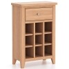 Natural Oak Wine Cabinet
