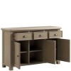 Smoked Oak Large Sideboard 3 Door 3 Drawer - Image 2
