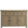 Smoked Oak Large Sideboard 3 Door 3 Drawer - Image 4