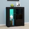 Black High Gloss Sideboard with LED - Image 2