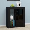Black High Gloss Sideboard with LED - Image 4
