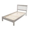 3' Slatted Bed Grey