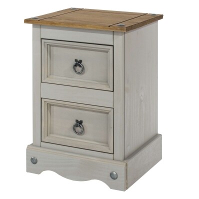 Pine Bedside Cabinet 2 Drawers Premium Pine Furniture