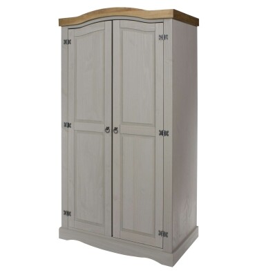 2 Door Wardrobe Grey