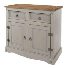 Sideboard Cabinet 2 Doors Premium Pine Furniture