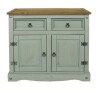 Wooden Sideboard Pine 2 door Grey