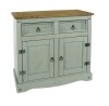 Wooden Sideboard Pine 2 door Grey