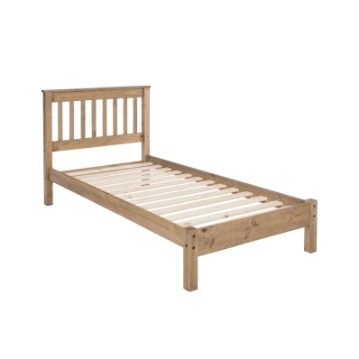 Wooden slatted bed