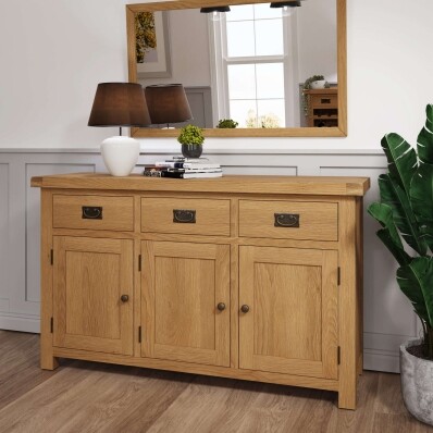 large rustic sideboard