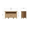 Oak Corner TV Unit