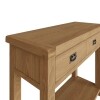 oak console table
