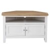 Corner TV Stand White