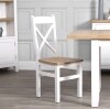 white and wooden chairs