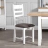 white wood dining chairs