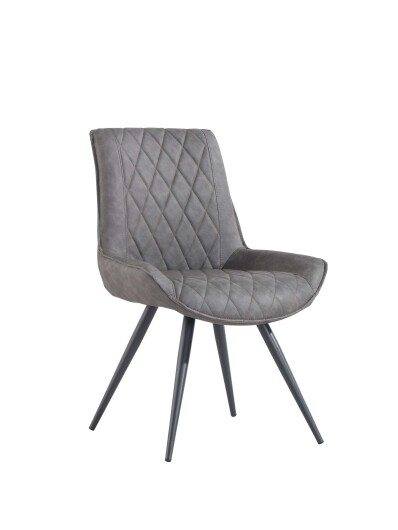Dining Chair Grey PU