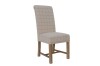 Scroll Back Dining Chair - Check Natural Wool - Image 2