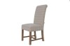 Scroll Back Dining Chair - Check Natural Wool - Image 3