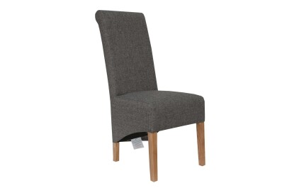 Scroll Back Chair - Dark Grey