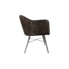Leather & Iron Chair - Dark Grey - Image 3