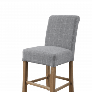 HO Bar Stool Check Grey