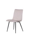 Retro Dining Chair - Taupe Velvet - Image 2