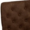 Studded Back Chair with Ornate Legs - Brown - Image 7