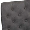 Studded Back Chair with Ornate Legs - Grey - Image 6