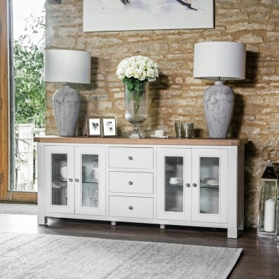 4-Door Oak Sideboard for Stylish Home