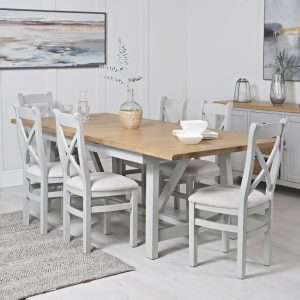 Extendable Grey Dining Table