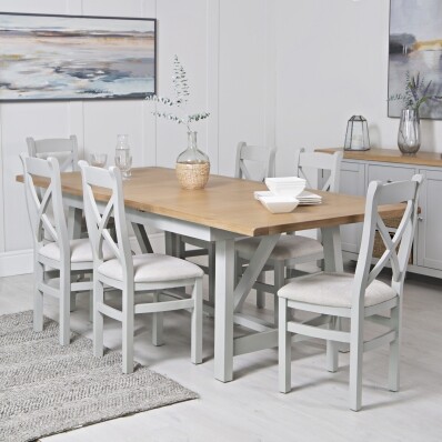Extendable Grey Dining Table