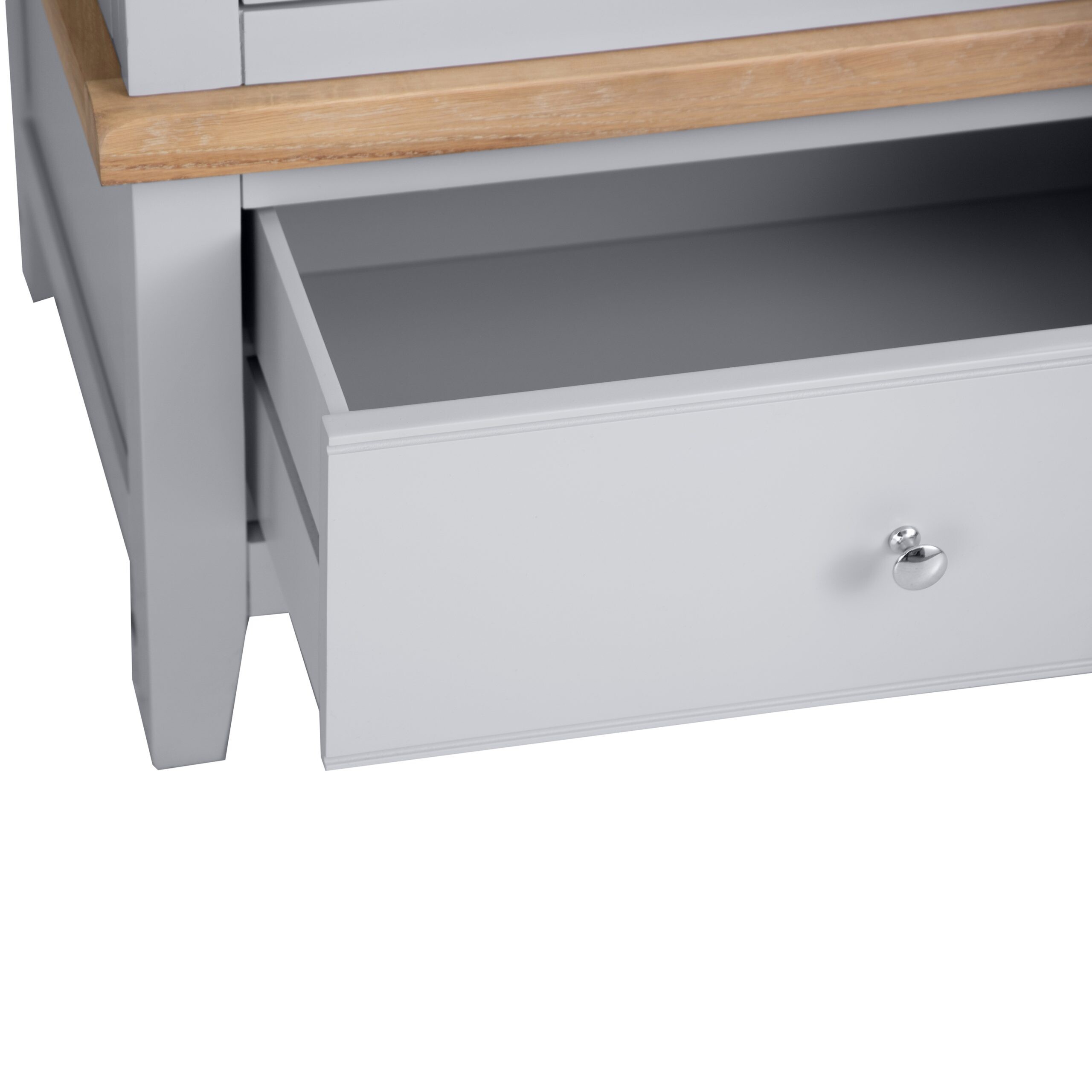 Modern 3 Door Grey Wardrobe with Ample Storage Space - Image 6