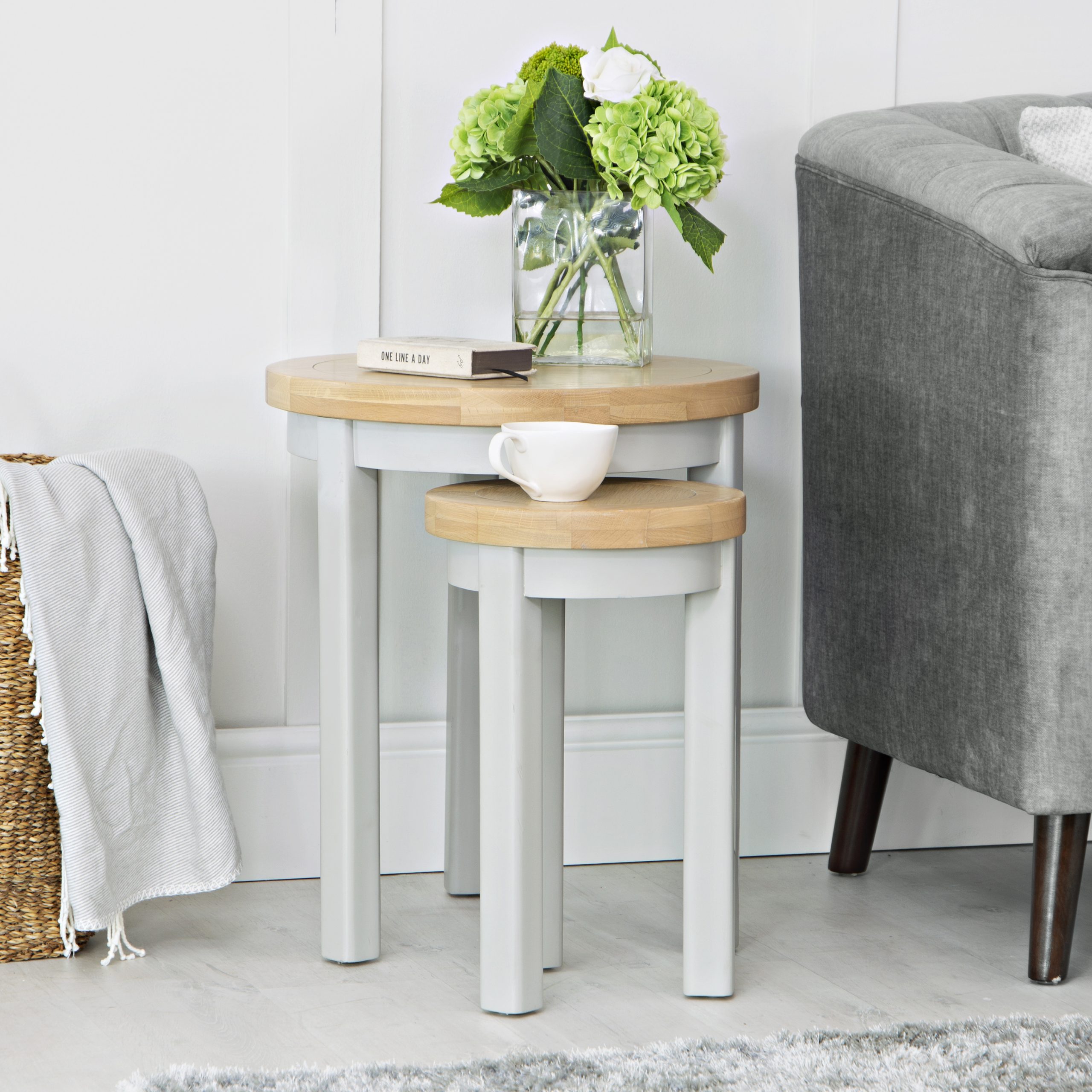 Modern Grey Nest of Tables