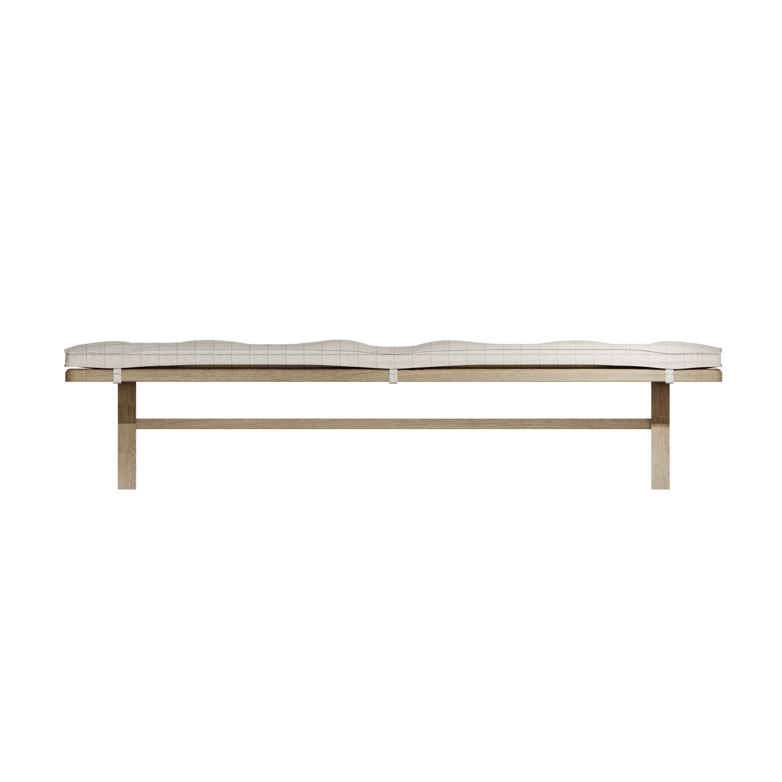 2.5m Cross Legged Dining Bench - Image 3
