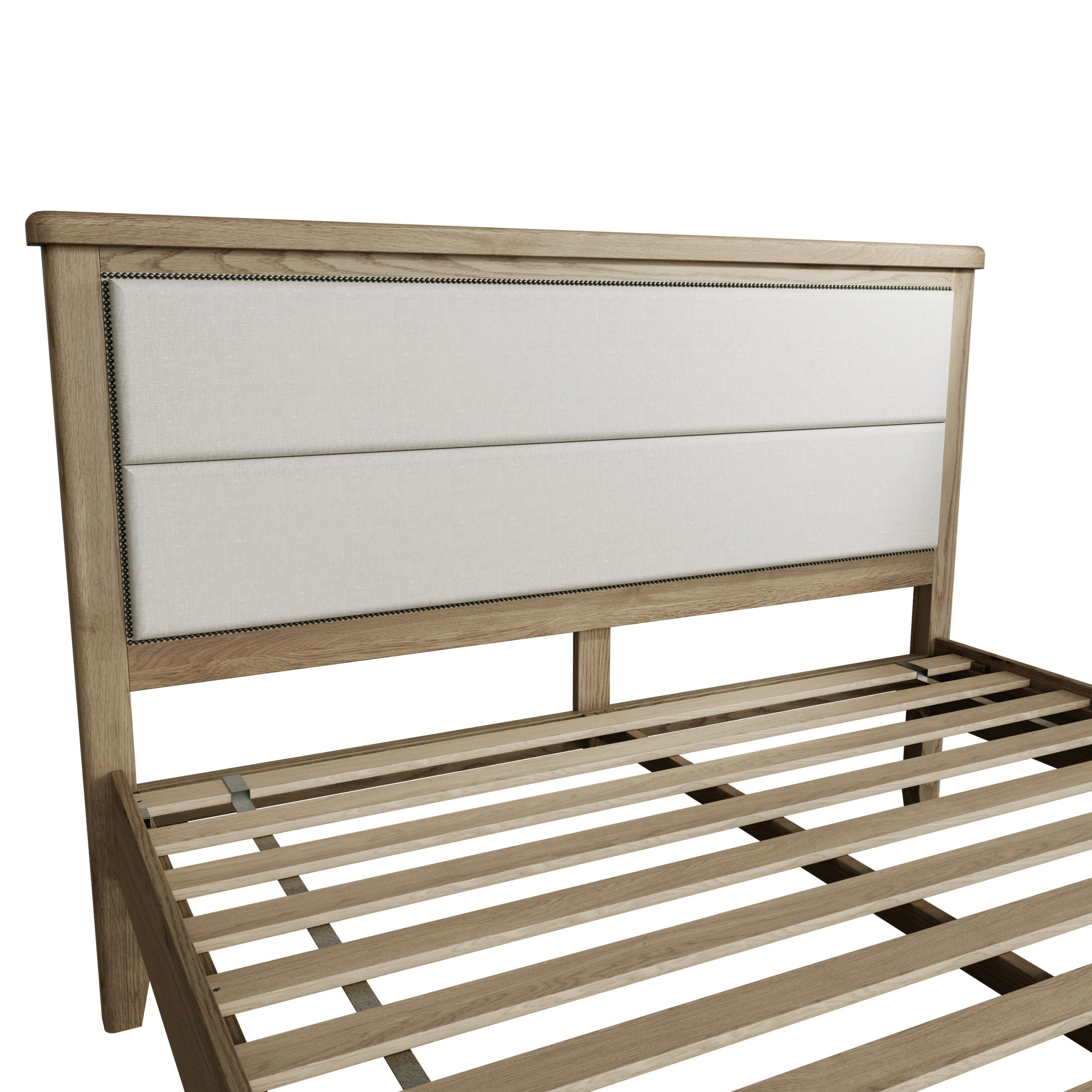 Super King Bed with Fabric Headboard - Image 5